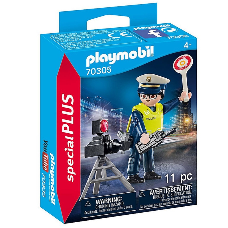Playmobil- Police Officer With Speed Trap/Product Detail/Play Sets