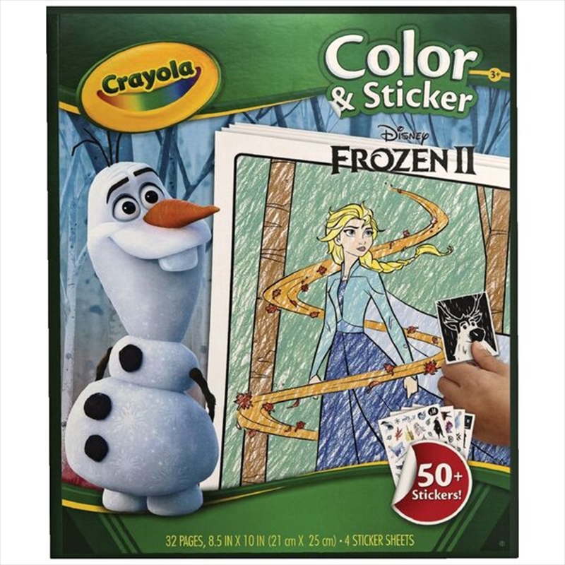Crayola Color N Sticker Book Frozen Theme | Colouring Book