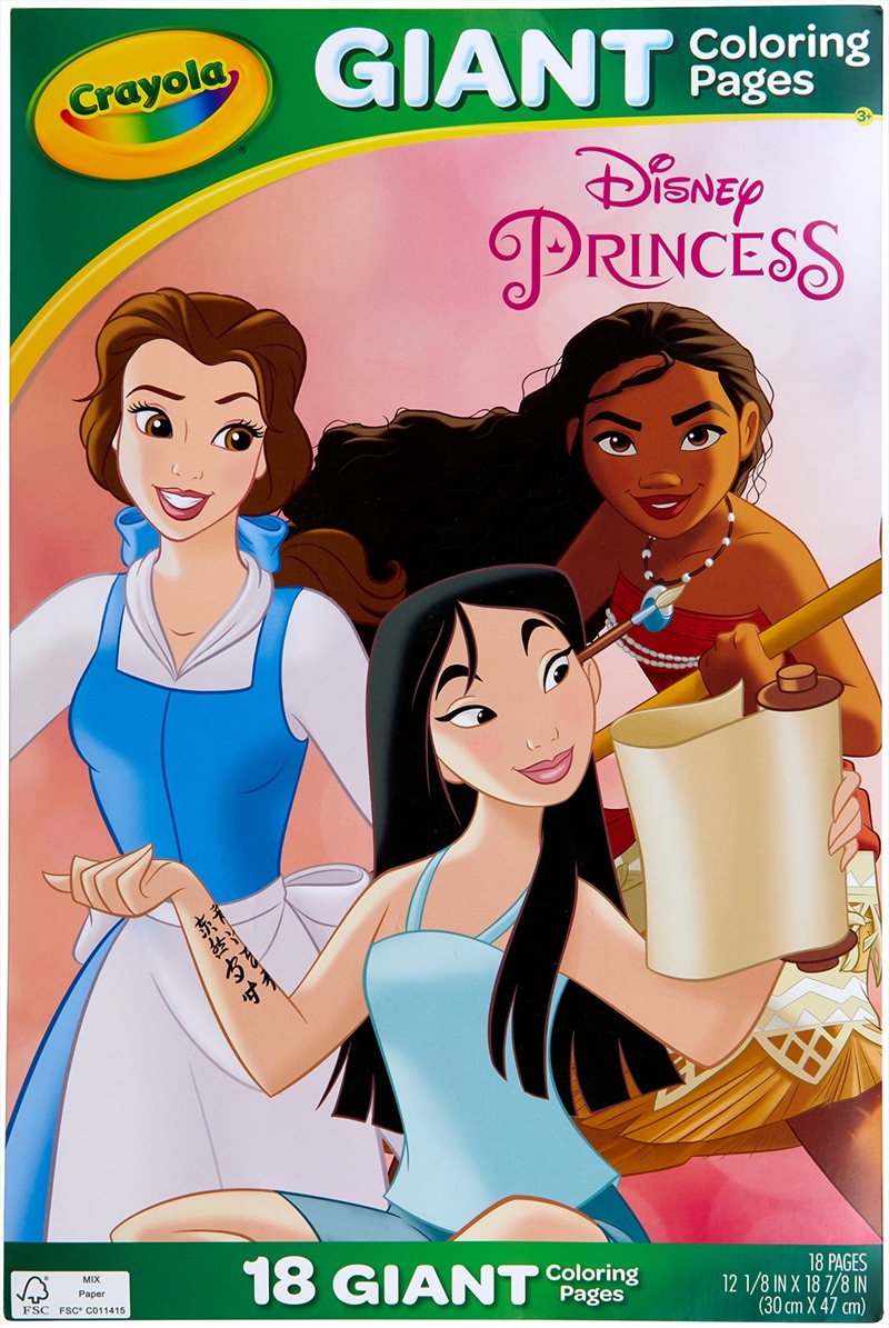 Crayola Giant Coloring Pages Disney Princess | Colouring Book