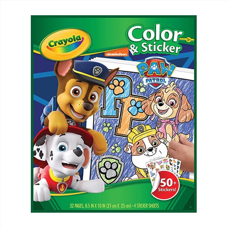 Crayola Color & Sticker Book- Paw Patrol/Product Detail/Kids Activity Books