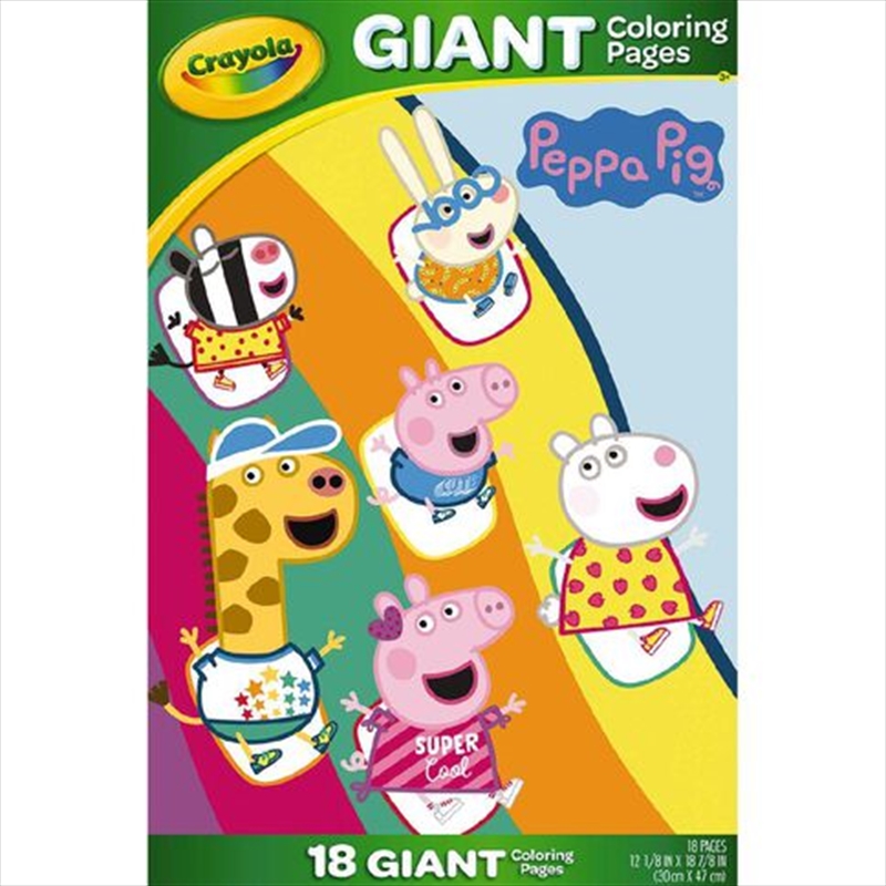 Crayola Giant Coloring Pages Peppa Pig | Colouring Book