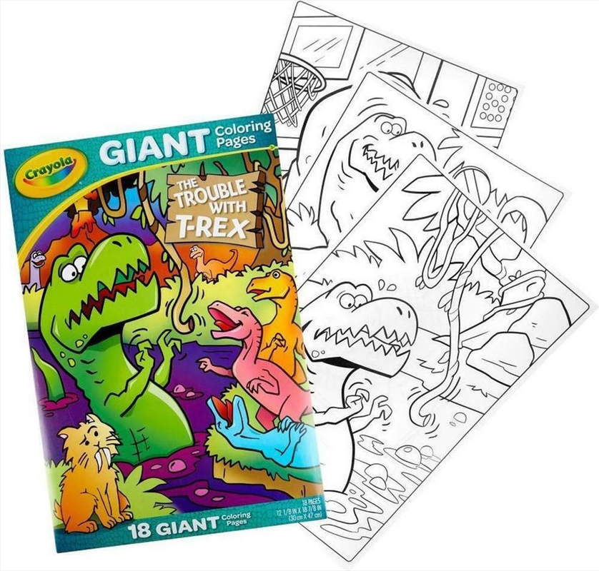 Crayola Trouble With Trex Giant Pages/Product Detail/Kids Colouring