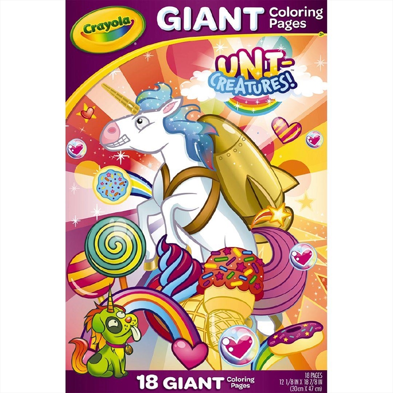 Crayola Uni Creatures Giant Pages/Product Detail/Kids Colouring