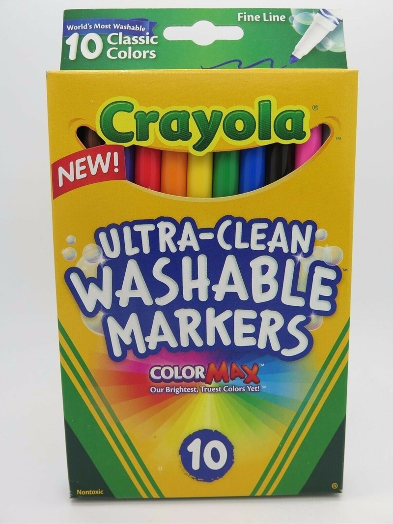 Crayola 10 Ultra Clean Fine line Marker/Product Detail/Pens, Markers & Highlighters