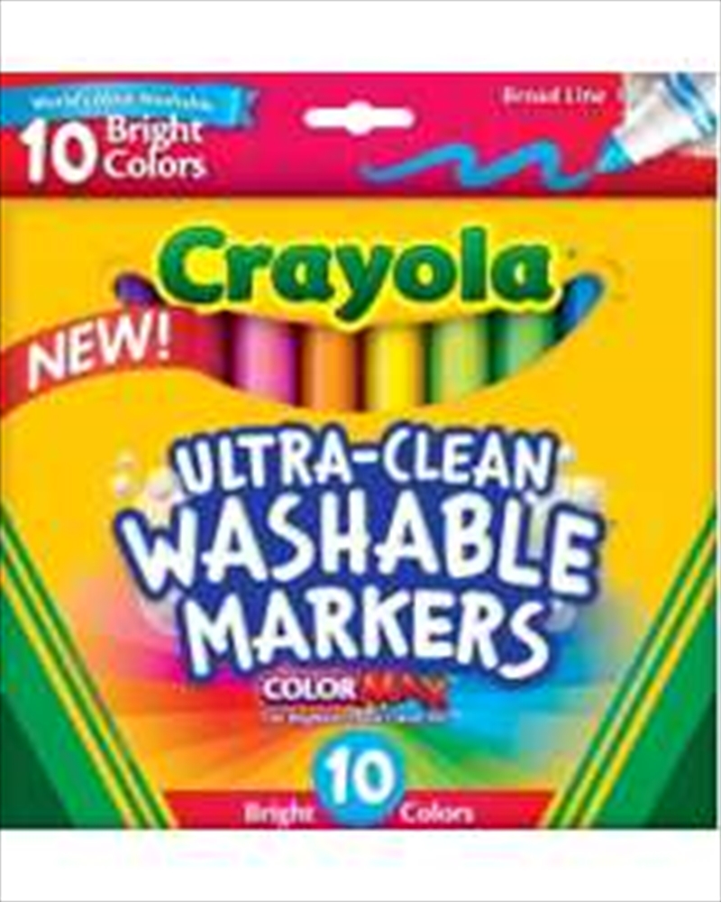 Crayola 10 Ultra Clean Washable Bright/Product Detail/Pens, Markers & Highlighters