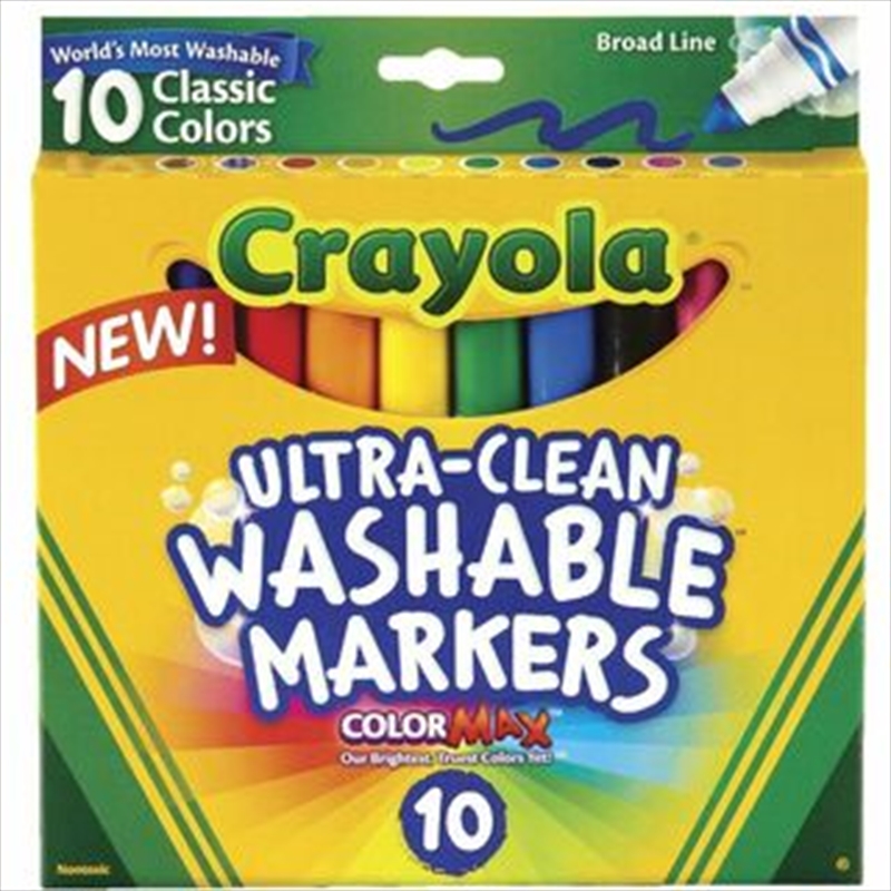Crayola 10 Ultra Clean Washable Classic/Product Detail/Pens, Markers & Highlighters