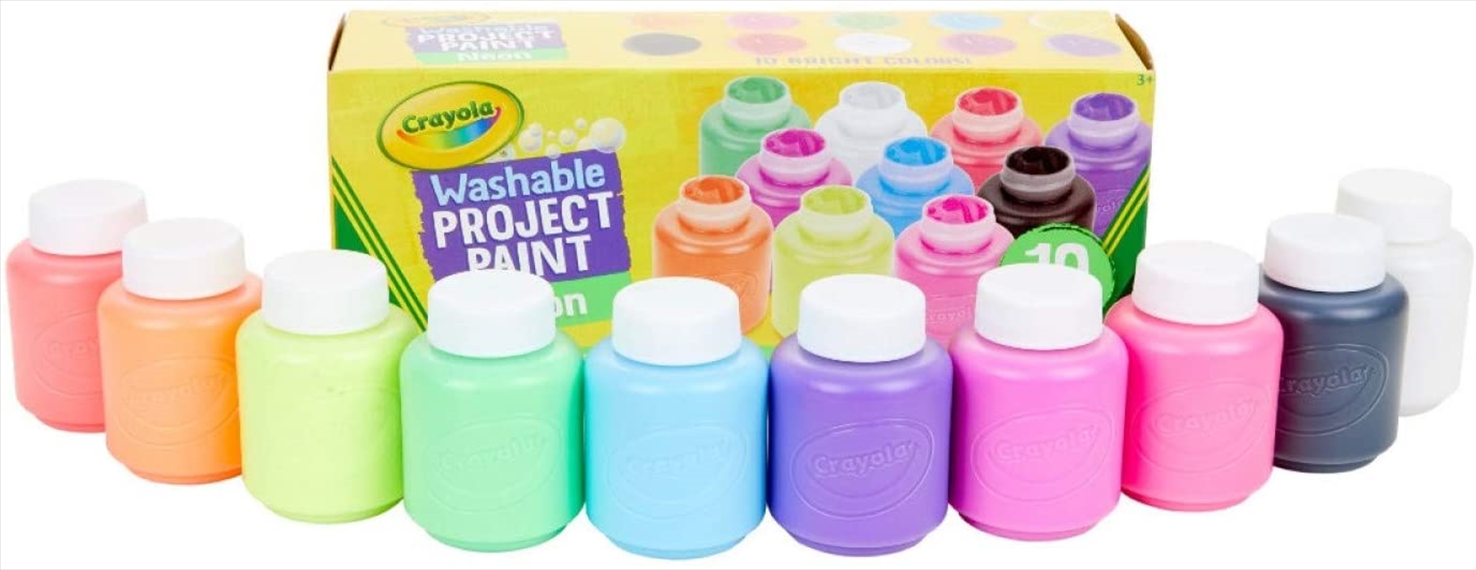 Crayola 10 Washable Neon Paints/Product Detail/Paints