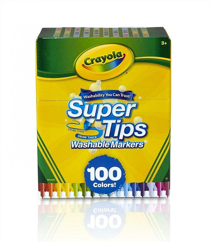 Crayola 100 Super tips Washable Markers/Product Detail/Pens, Markers & Highlighters