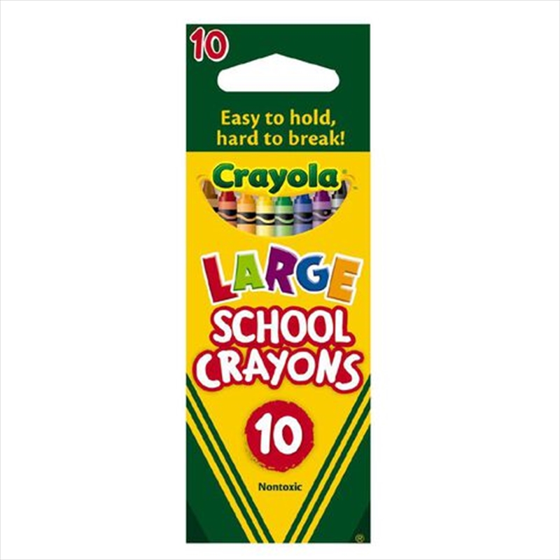 Crayola 10 Large School Crayons/Product Detail/Pencils & Crayons