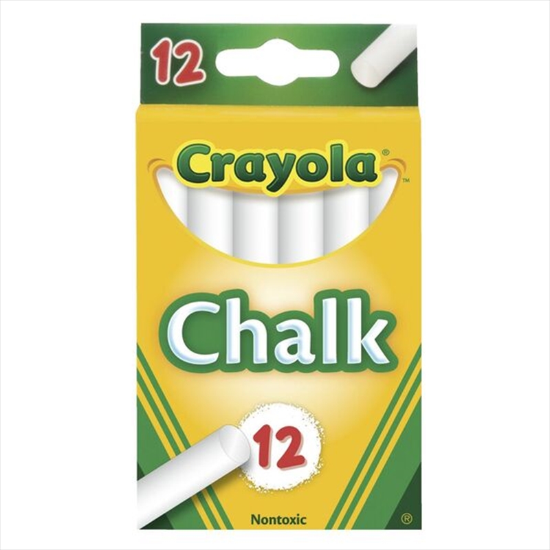 Crayola 12 Chalkboard Sticks White/Product Detail/Arts & Crafts Supplies
