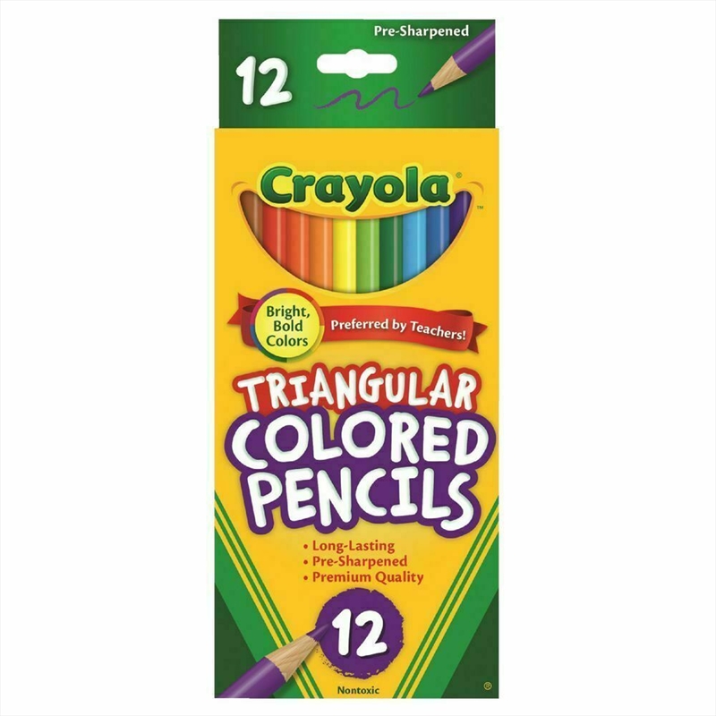 Crayola 12 Full Size Triangular Colored/Product Detail/Pencils & Crayons