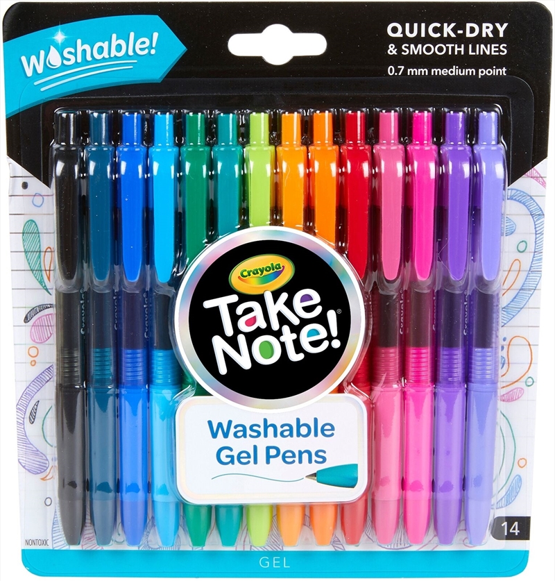 Crayola 14 Washable Gel Pens/Product Detail/Pens, Markers & Highlighters
