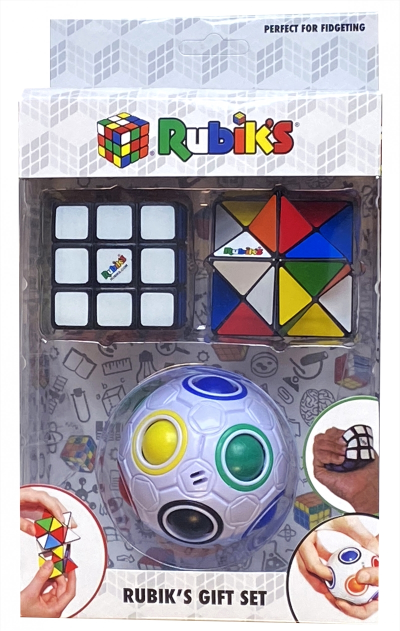 Rubiks Gift Set (Includes Rainbow Ball, Squishy Cube and Magic Star) | Toy