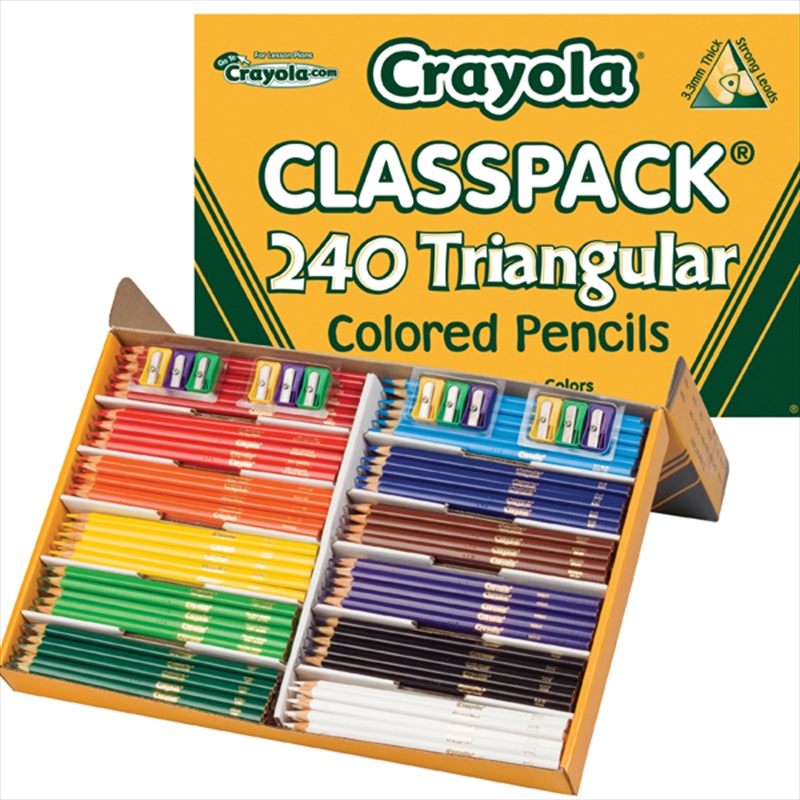 Crayola 240 Triangular Colored Classpa/Product Detail/Pencils & Crayons