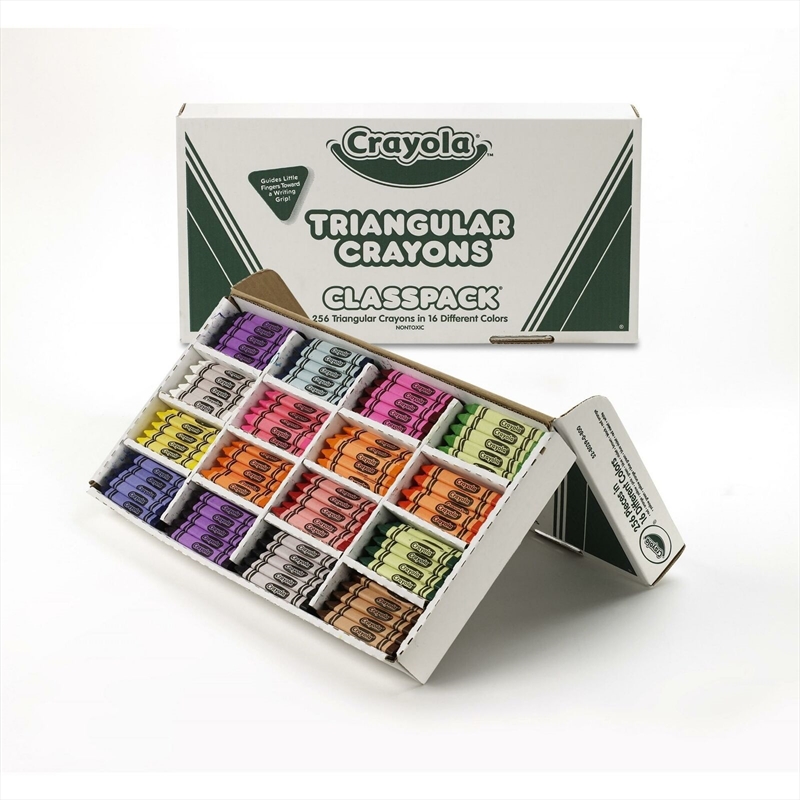 Crayola 256 Triangular Crayons Large Classpack/Product Detail/Pencils & Crayons