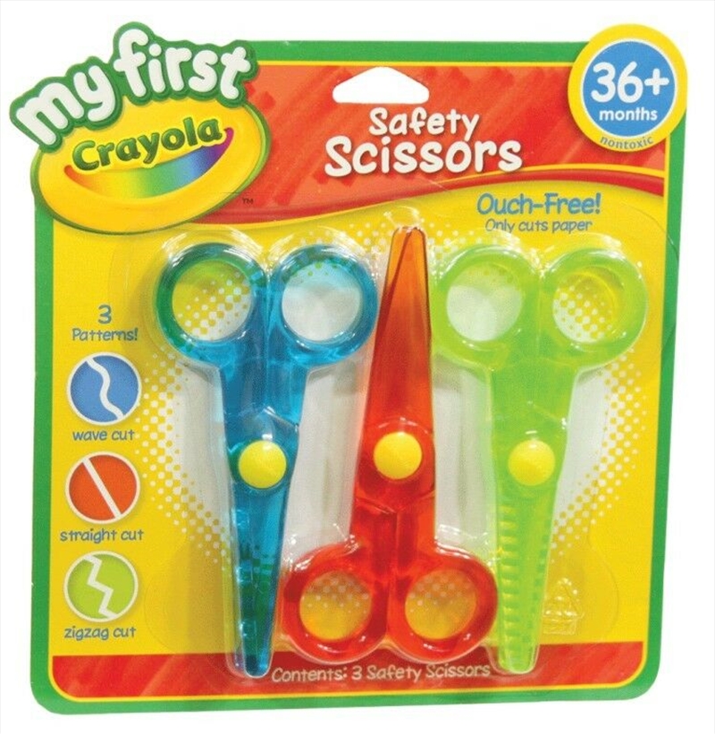 Crayola 3 Pack My First Safety Scissors/Product Detail/Arts & Crafts Supplies