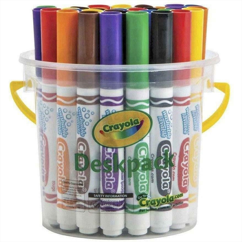 Crayola 32 Classic Washable Markers Ultra Clean Deskpack/Product Detail/Pens, Markers & Highlighters
