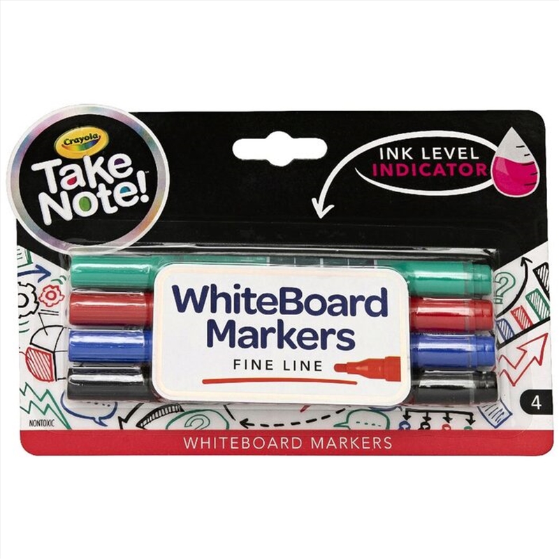 Crayola 4 Whiteboard Markers Bullet Tip/Product Detail/Pens, Markers & Highlighters