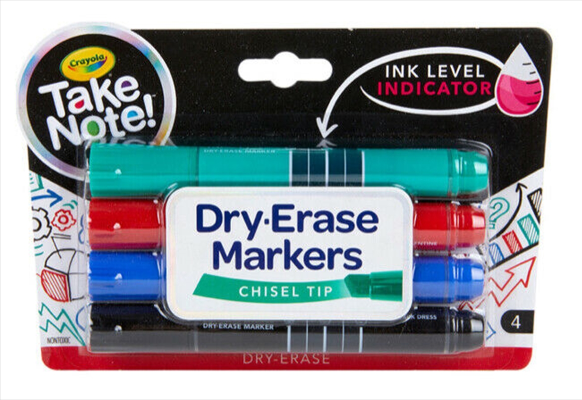 Crayola 4 Whiteboard Markers Chisel Tip/Product Detail/Pens, Markers & Highlighters