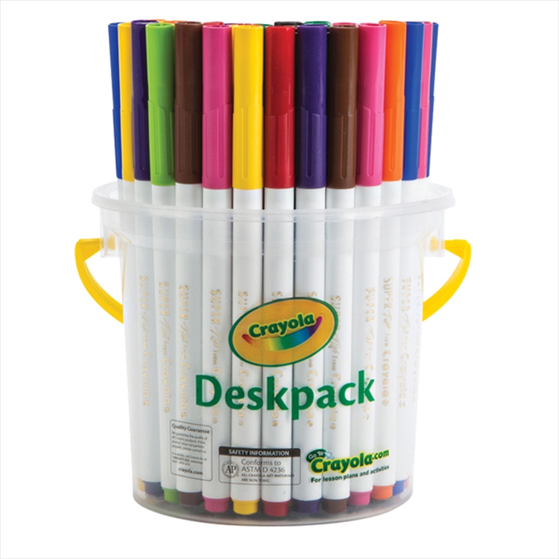 Crayola 40 Washable Super Tips Deskpack/Product Detail/Pens, Markers & Highlighters