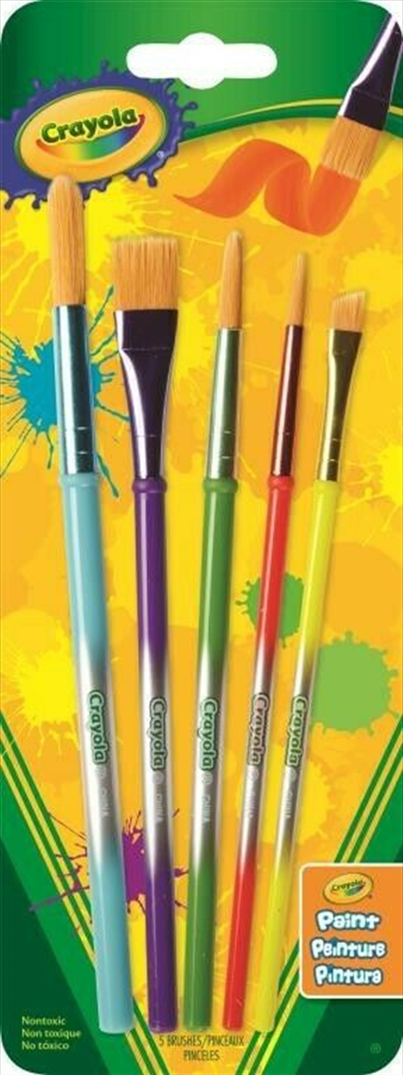 Crayola 5 Art And Craft Brushes/Product Detail/Paints