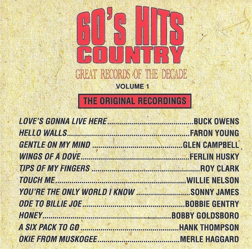 60s Country Hits 1/Product Detail/Country