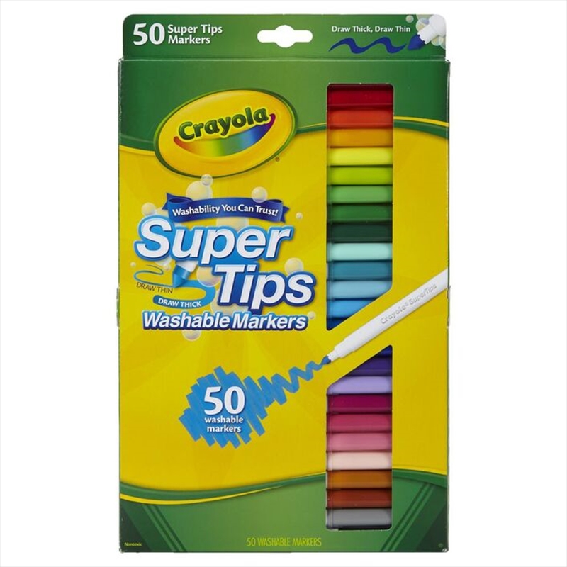 Crayola SuperTips Markers 50 Pack/Product Detail/Pens, Markers & Highlighters