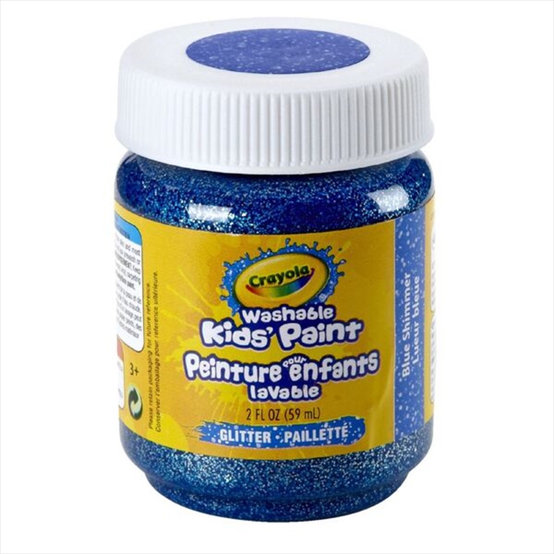 Crayola Washable Kids Paint- Glitter Blue Shimmer/Product Detail/Paints