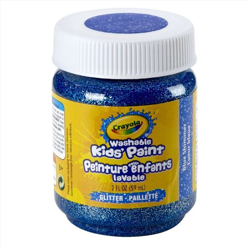 Crayola Washable Kids Paint- Glitter Blue Shimmer/Product Detail/Paints
