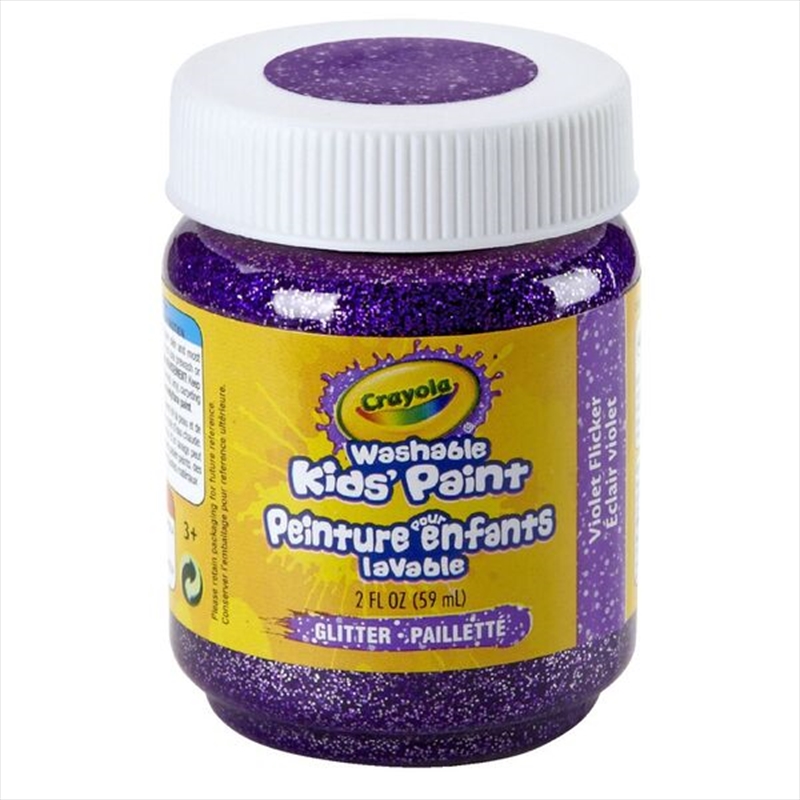Crayola Washable Kids Paint-  Glitter Violet Flicker/Product Detail/Paints