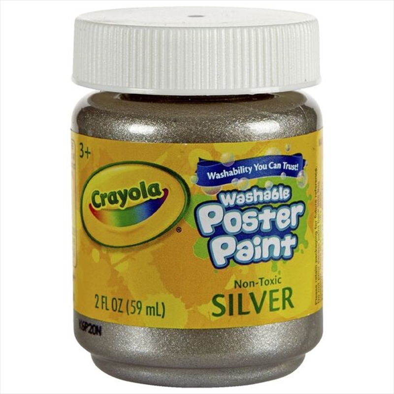 Crayola Washable Kids Paint-  Metallic Silver/Product Detail/Paints
