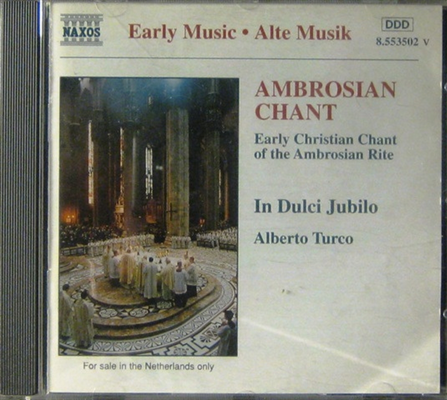 Ambrosian Chant-Early Chr/Product Detail/Classical