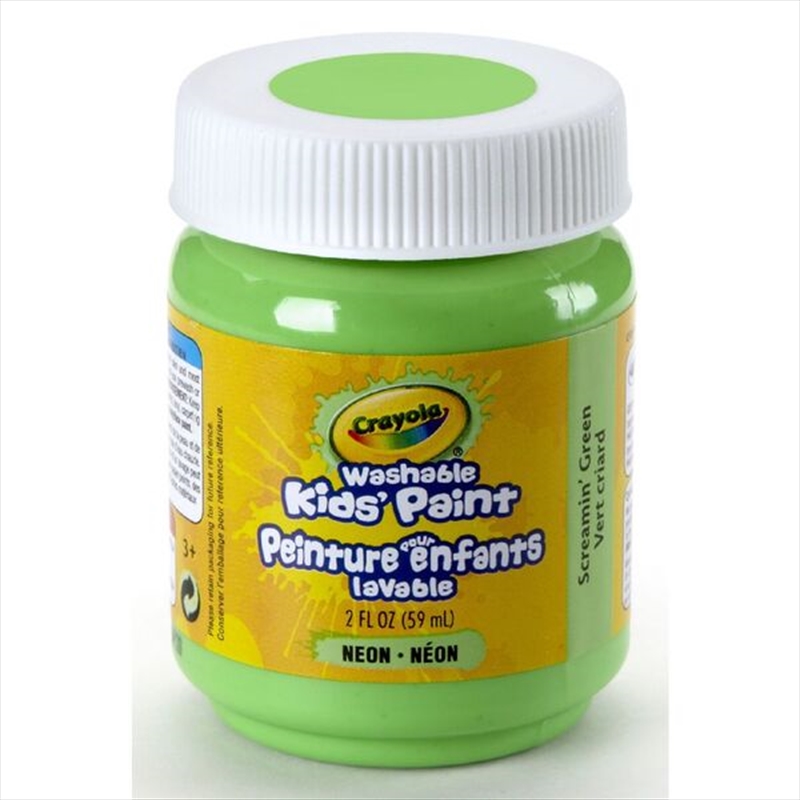 Crayola Washable Kids Paint- Neon Screamin Green/Product Detail/Paints