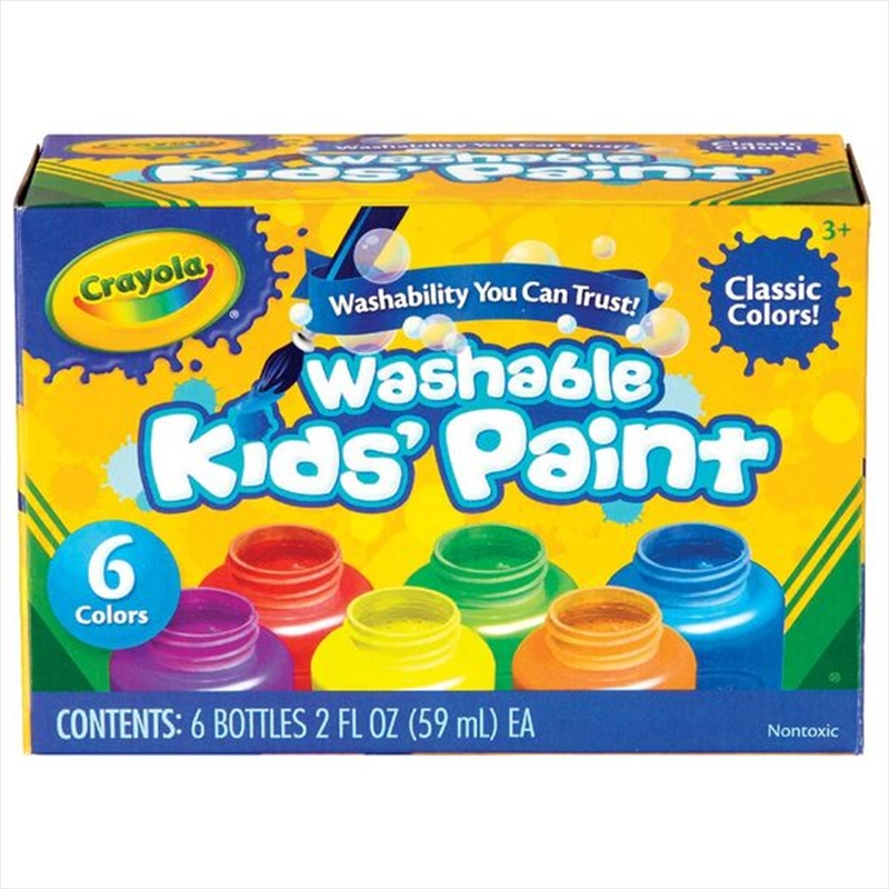 Crayola- 6 Washable Kids Paints/Product Detail/Paints