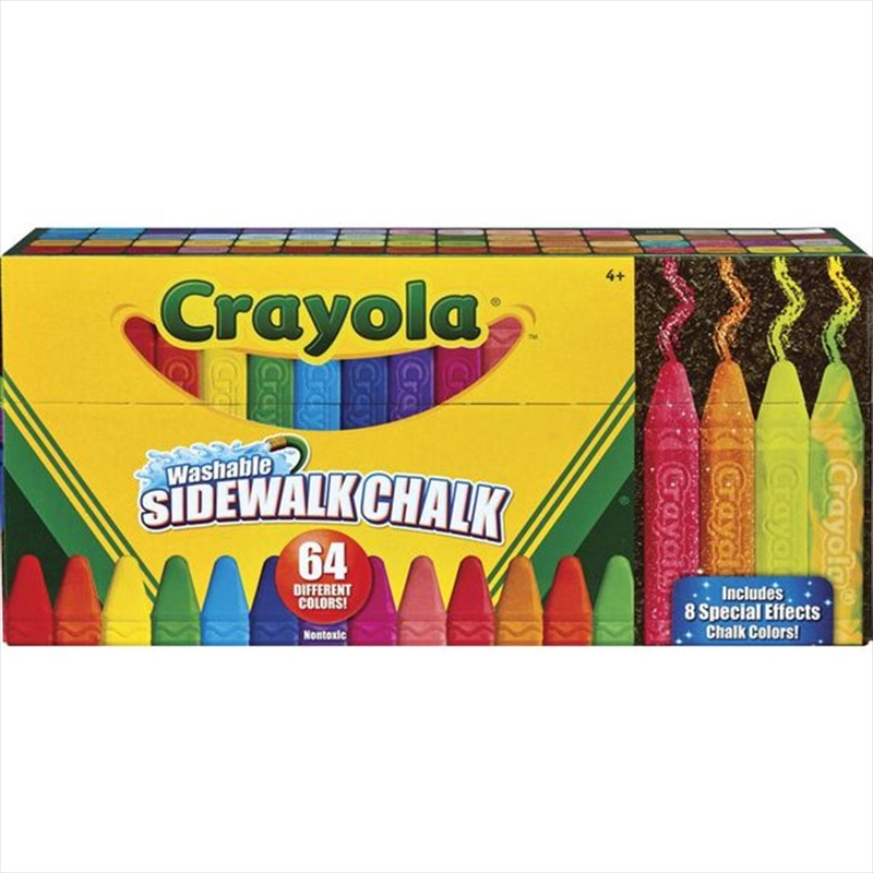 Crayola 64 Washable Sidewalk Chalks/Product Detail/Pencils & Crayons