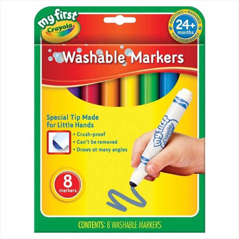 Crayola 8 My First Washable Markers/Product Detail/Pens, Markers & Highlighters