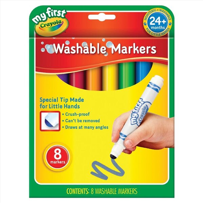 Buy Crayola 8 My First Washable Markers Online Sanity