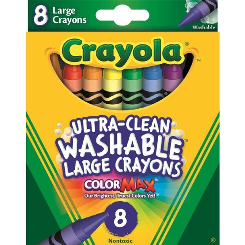 Crayola 8 Washable Large Crayons/Product Detail/Pencils & Crayons
