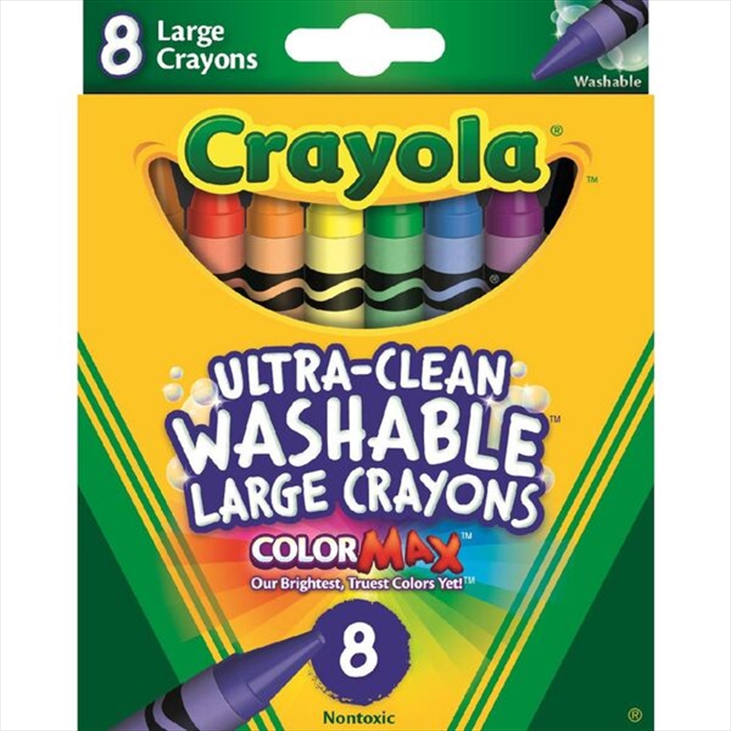 Crayola 8 Washable Large Crayons/Product Detail/Pencils & Crayons
