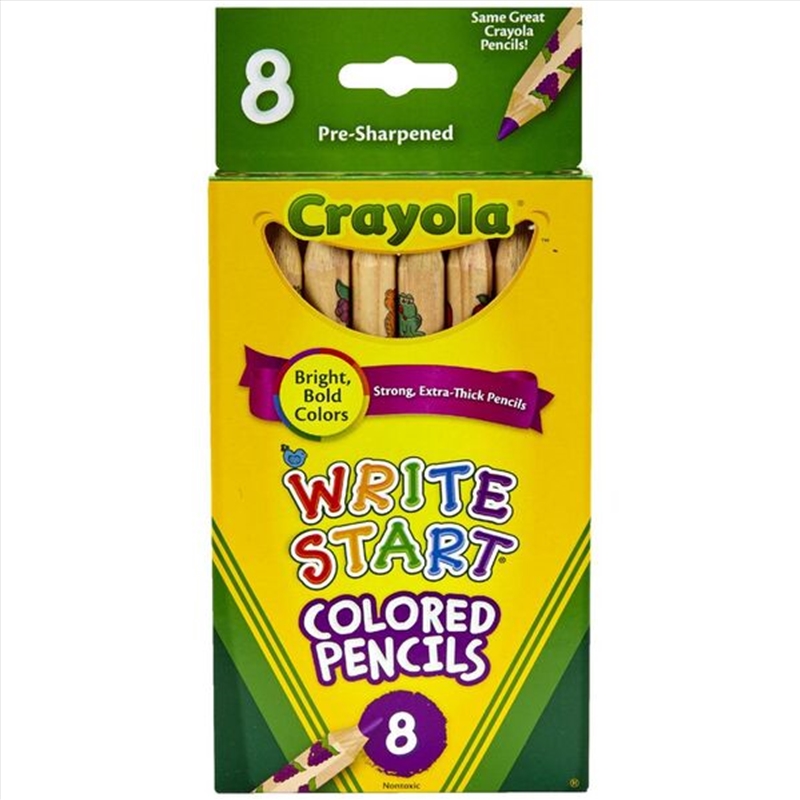 Crayola 8 Write Start Colored Pencils/Product Detail/Pencils & Crayons