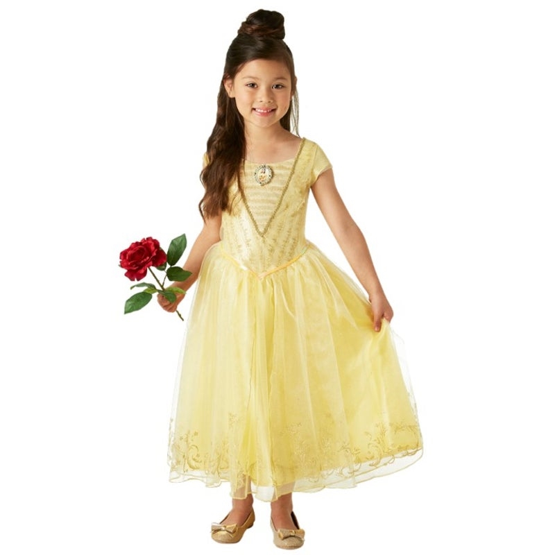 Belle Live Action Deluxe Child Costume: Size 6-8 | Apparel