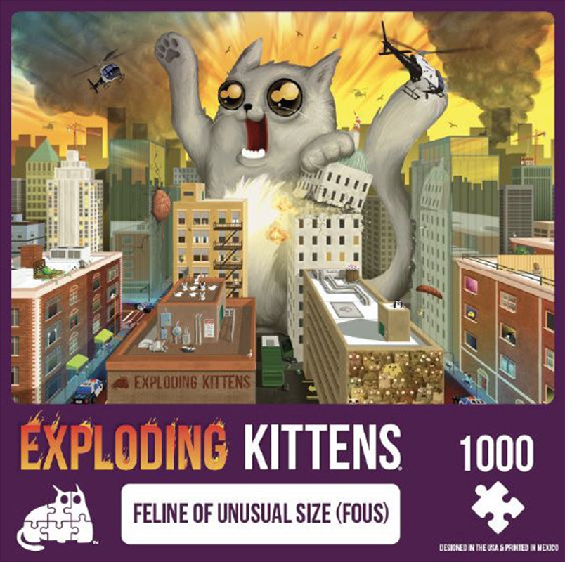 Exploding Kittens Puzzle Feline of Unusual Size 1,000 pieces/Product Detail/Nature and Animals