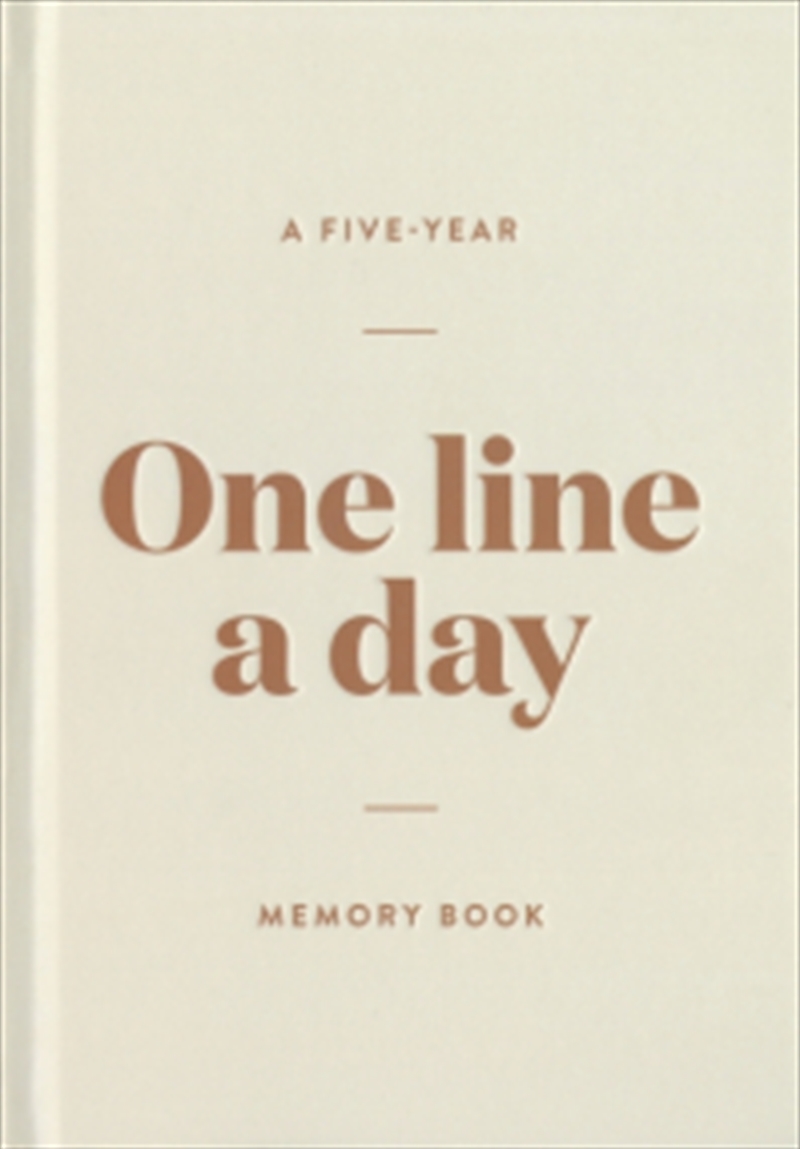 One Line A Day A Five Year Memory Book | Hardback Book