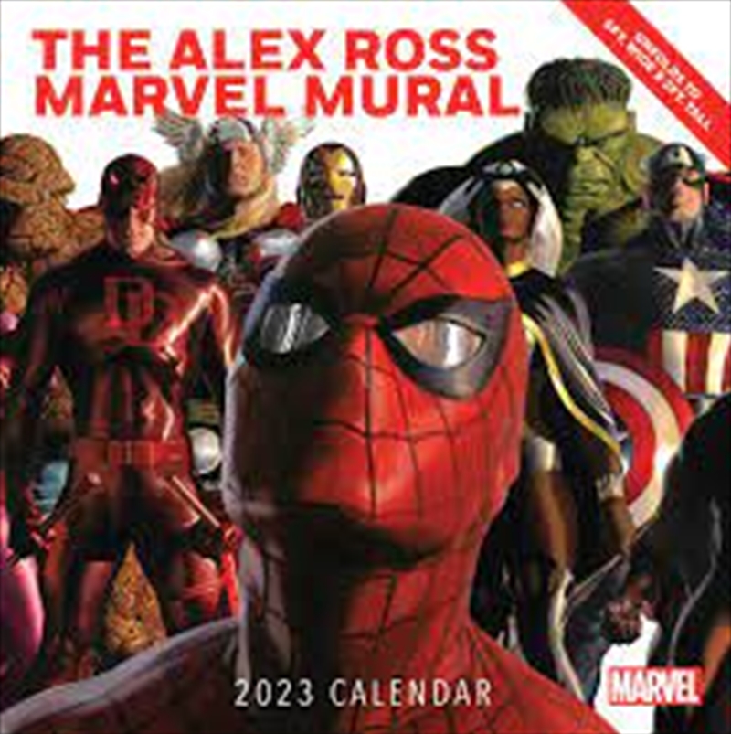 Alex Ross Marvel Mural 2023 Oversized Wall Calendar | Merchandise
