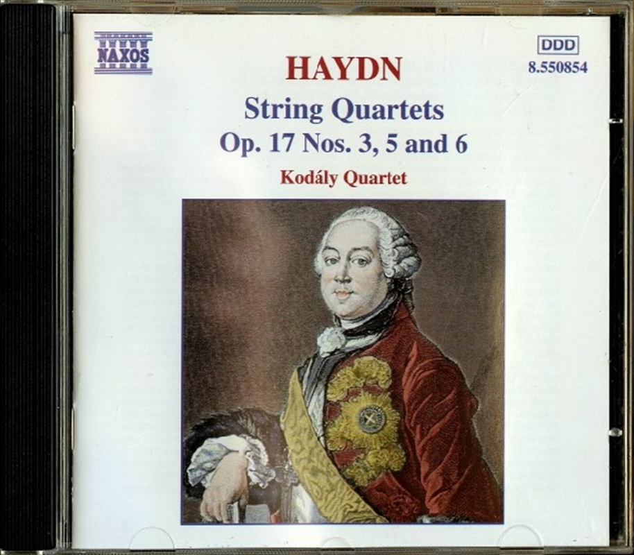 Haydn:String Quartets Op17,3-6/Product Detail/Music