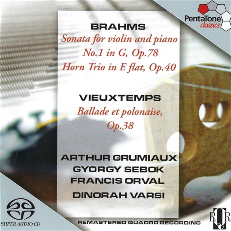 Brahms: Violin And Horn: Sacds/Product Detail/Classical