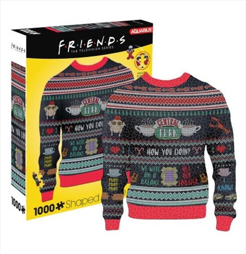 Friends Ugly Sweater Shaped Puzzle 1000 Piece | Merchandise