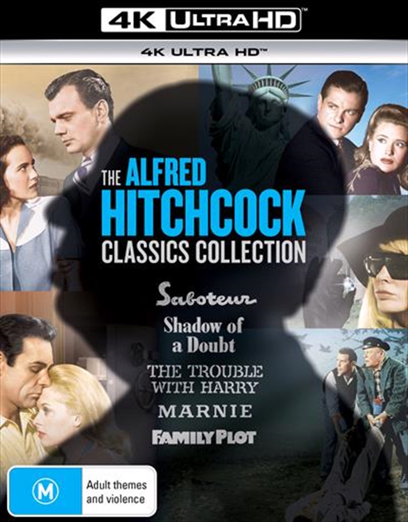 Saboteur / Shadow Of A Doubt / The Trouble With Harry / Marnie / Family Plot  UHD - Hitchcock Class/Product Detail/Drama