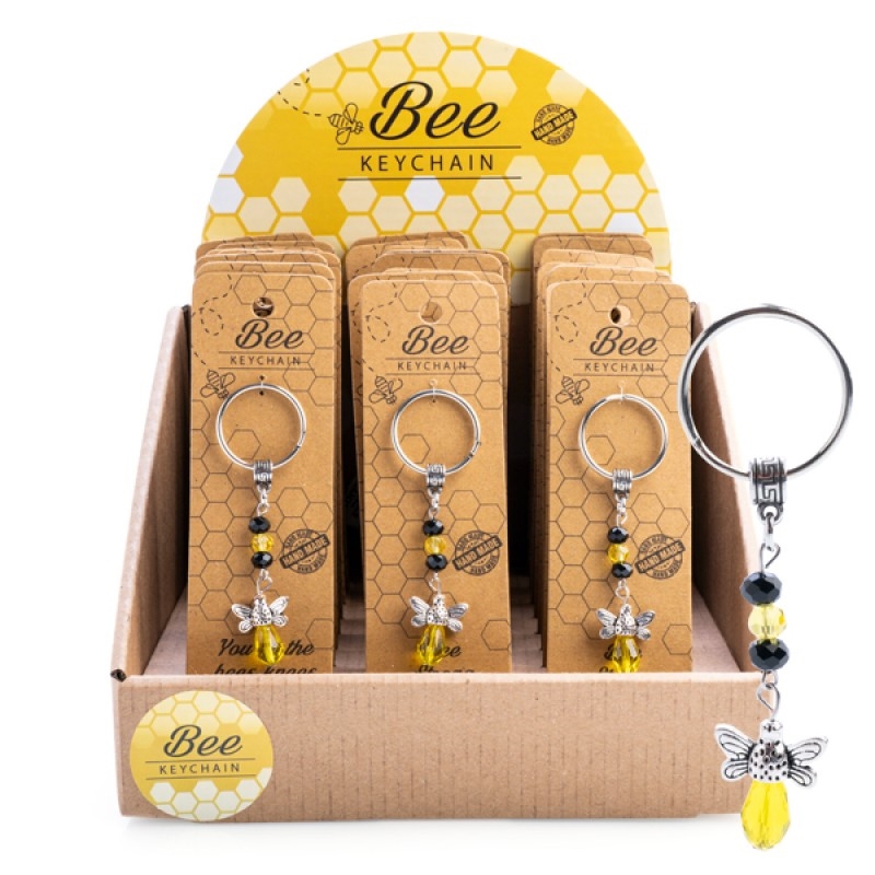 Keychain Crystal Bee/Product Detail/Keyrings