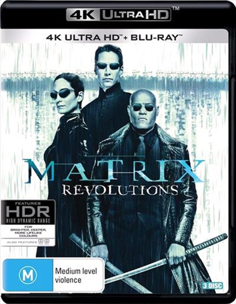 Matrix Revolutions  Blu-ray + UHD/Product Detail/Action